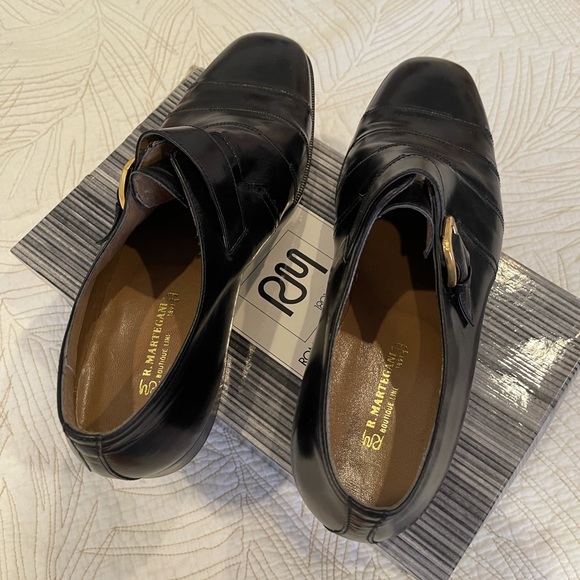 Vintage Romano Martegani Black Loafers NWT - Picture 5 of 11